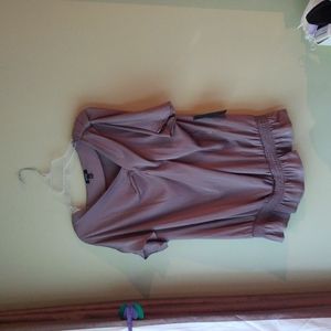 Apt. 9 light brown goldish shimmer  blouse